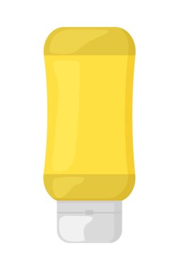 Hardal sosu şişesi simgesi izole