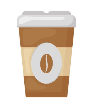 paket kahve bardağı simgesi izole