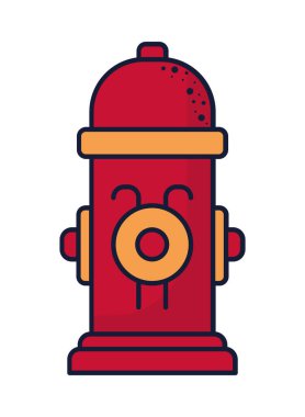 hydrant emergency icon flat isolated