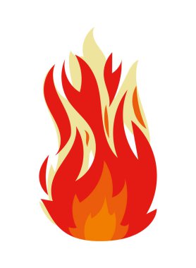 fire flame hot icon isolated