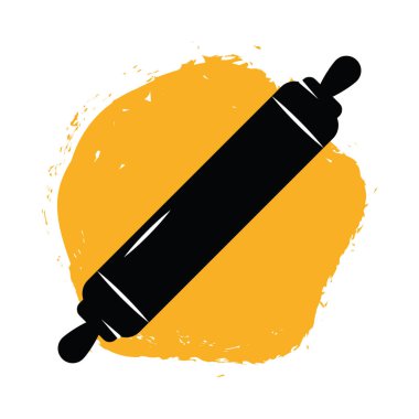 rolling pin kitchen icon isolated