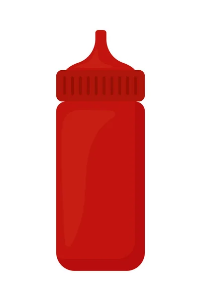 Tomato Sauce Icon Flat Isolated — Stock Vector