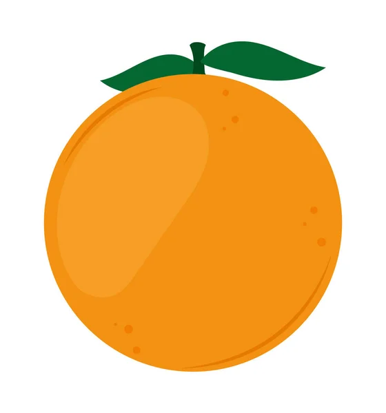 Orange Fruit Healthy Food Icon — Stockvektor