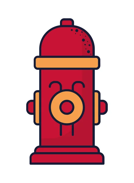 Hydrant Emergency Icon Flat Isolated — Stockvektor