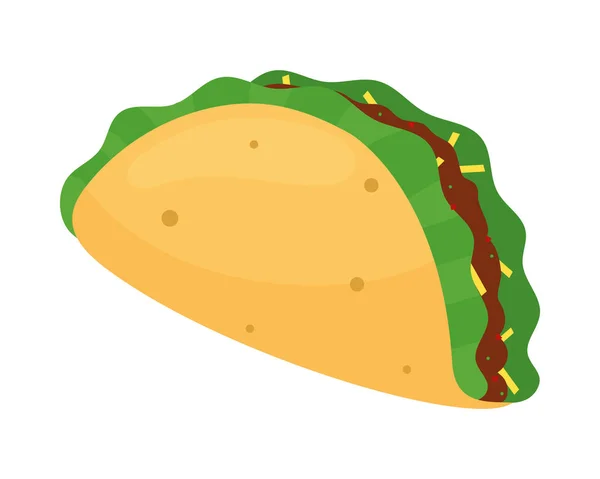 Іконка Фаст Фуду Taco Ізольована — стоковий вектор