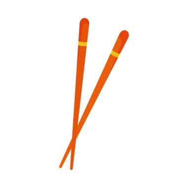 chopsticks icon on white background
