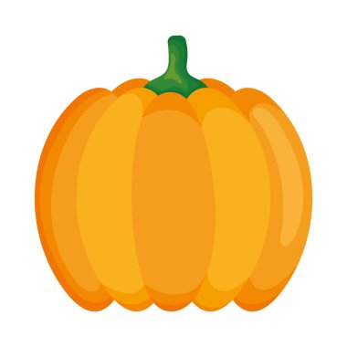 beyaz arkaplanda kabak sebze simgesi