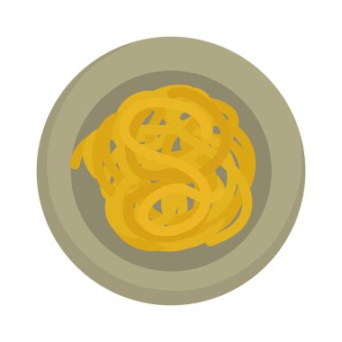 korean chapchae icon on white background