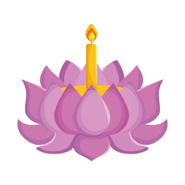 loy krathong candle isolated icon