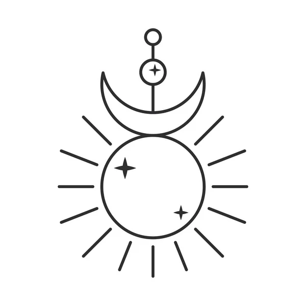 Sun Moon Stars — стоковый вектор