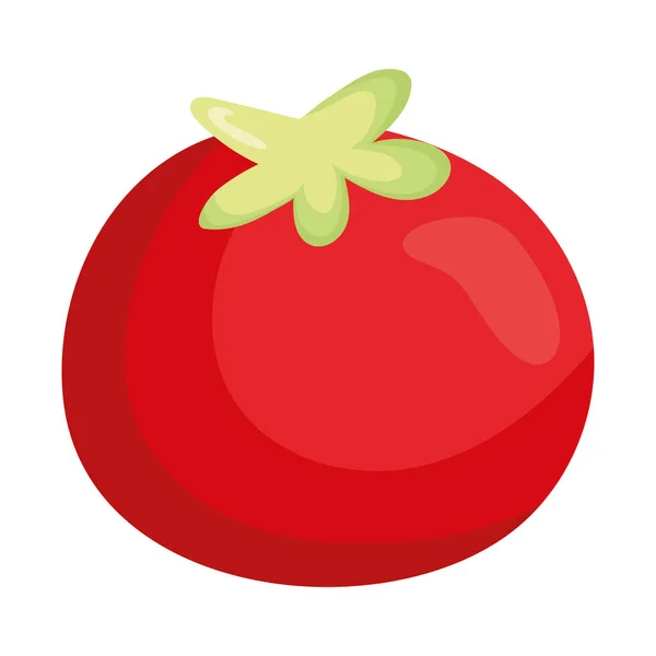 Tomaten Gemüse Symbol Auf Weißem Hintergrund — Stockvektor