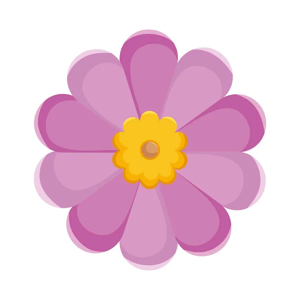 Purple Flower Icon White Background — Stock Vector