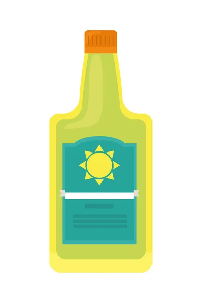 Tequila Bottle Icon White Background — Stock Vector