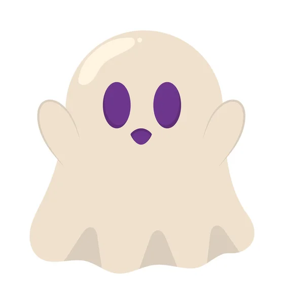 Cartoon Ghost Icon White Background — Image vectorielle