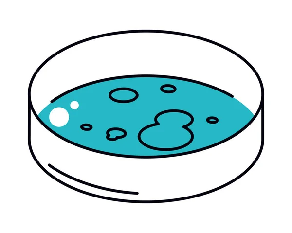 Petri Dish Icon White Background — Stok Vektör
