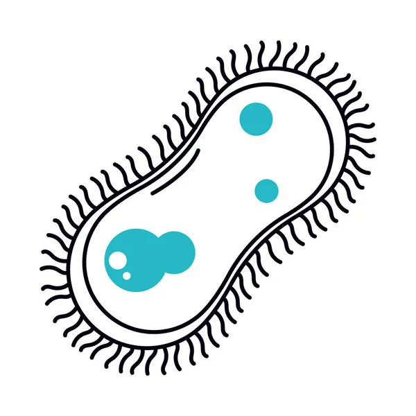 Bacterium Icon White Background — ストックベクタ