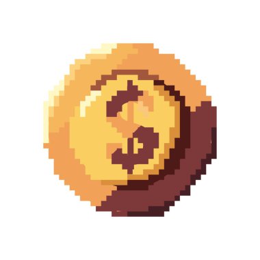 beyaz yerine düz pikselli bozuk para