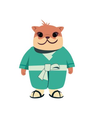 Düz Güney Kore hamsterı beyaza karşı