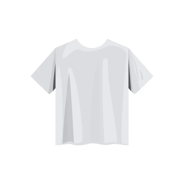 Design Shirt Plana Sobre Branco — Vetor de Stock