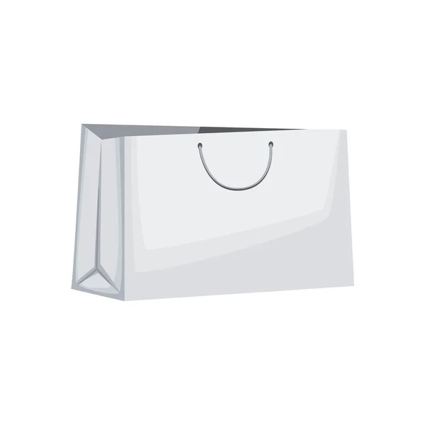 Maquette Sac Provisions Sur Blanc — Image vectorielle