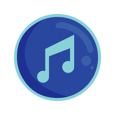 Beyaz yerine mavi müzik düğmesi