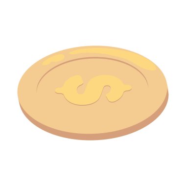 Beyaz yerine sevimli bozuk para tasarımı