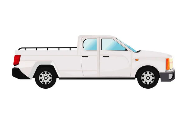 Ícone Caminhão Mockup Sobre Branco — Vetor de Stock