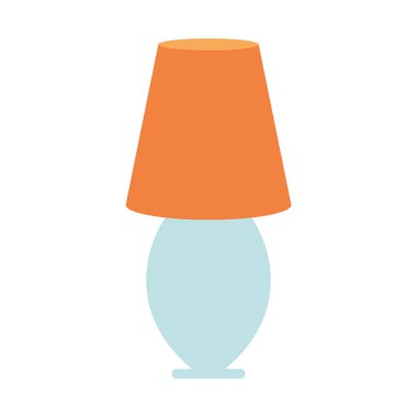 beyaz arkaplanda gece lambası simgesi