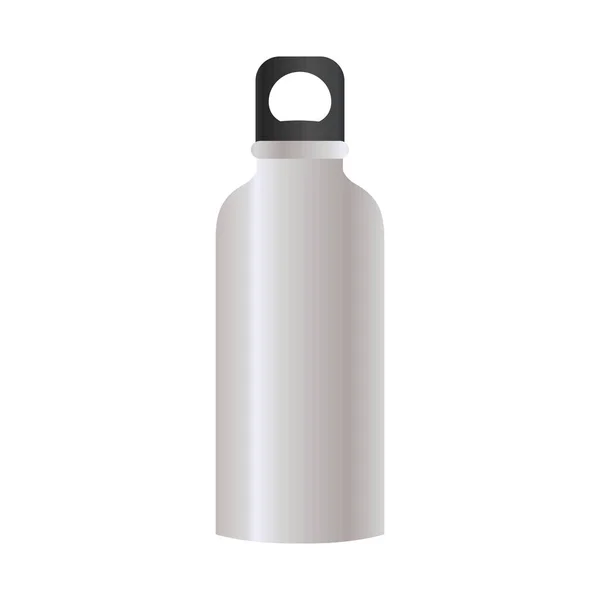 Aluminium Wasserflaschen Attrappe Design — Stockvektor