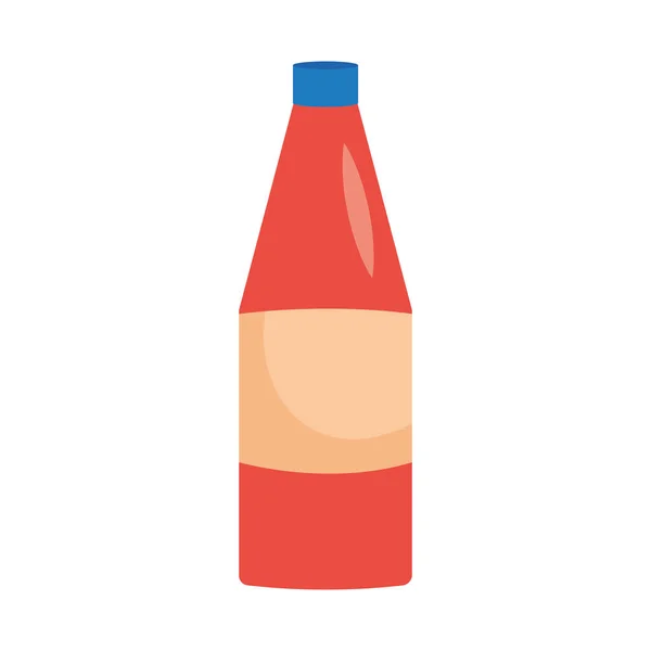 Botella Jugo Sobre Fondo Blanco — Vector de stock