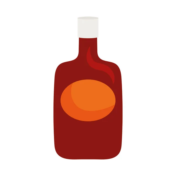 Изолированная Икона Бутылки Алкоголя — стоковый вектор
