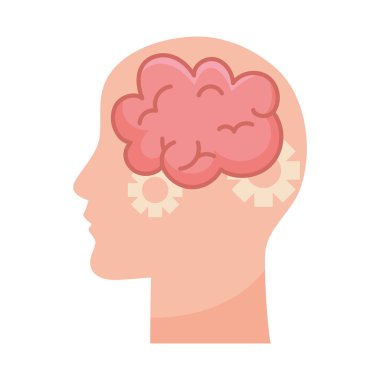 kafa profili beyin ve dişli tekerlekler