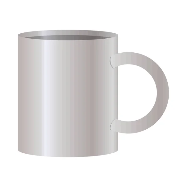 伝統的なコーヒーマグカップモックアップデザイン — ストックベクタ
