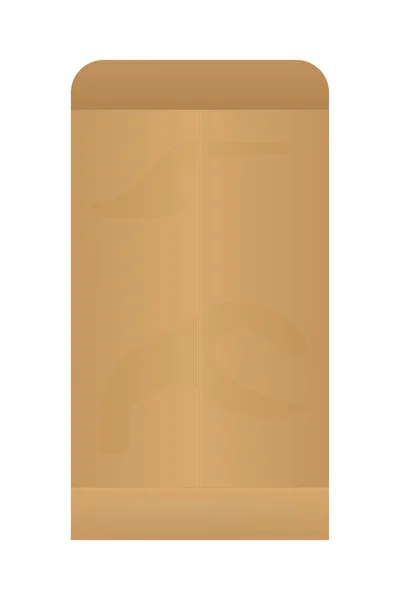 Mockup Cartella Carta Sfondo Bianco — Vettoriale Stock