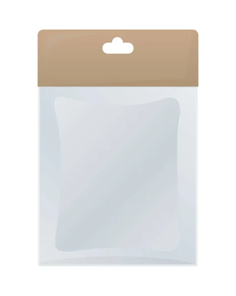 Icône Sac Emballage Sur Fond Blanc — Image vectorielle