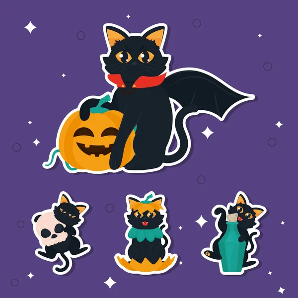 Cute Profile Pictures Halloween Themed Stock Illustration 2368533593