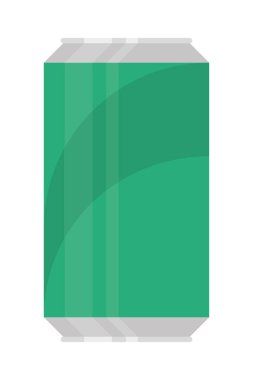 Beyaz arkaplanda soda kutusu simgesi