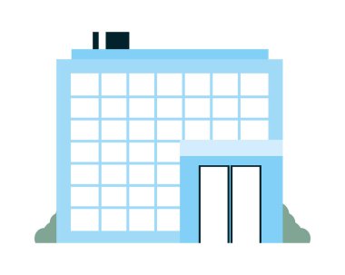 ofis simgesi beyaz arka plan üzerinde Binası