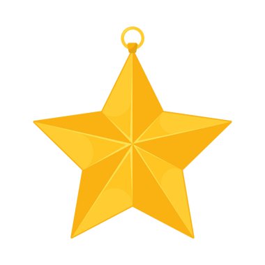 Beyaz arkaplanda yıldız cazibesi simgesi