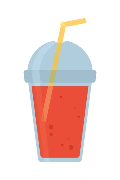 白色背景上的冰沙饮料图标 — 图库矢量图片