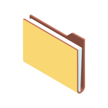 Beyaz üzerine izometrik dizin tasarımı