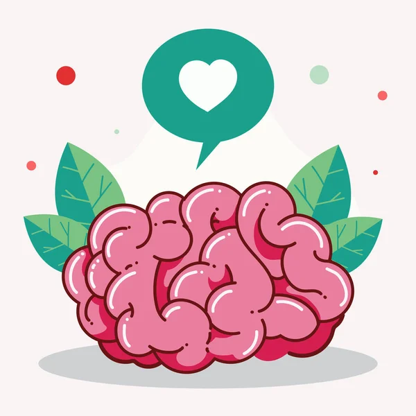 Mental Wellness Cartel Brain — Stock Vector