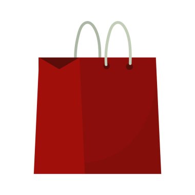 Beyaz yerine kırmızı alışveriş çantası.