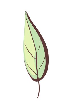 Beyaz yerine yeşil yaprak tasarımı