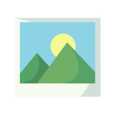 resim simgesi tasarımı beyaz üzerine