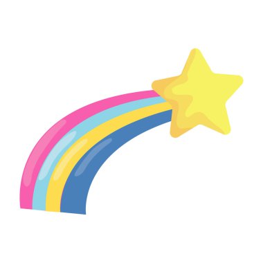 kayan yıldız tasarımı beyaz üzerine