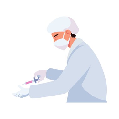 Beyaz yerine erkek doktor tasarımı