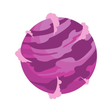 beyaz yerine mor gezegen tasarımı