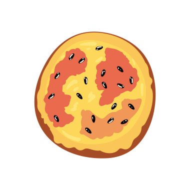 Düz japon yemeği beyazın üstünde