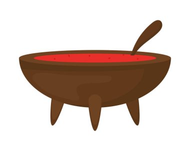 Beyaz arkaplanda Meksika sos simgesi